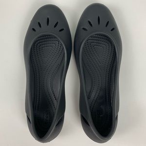 CROCS Kelli Ballet Flat US 9 Black Comfy Casual Work Breathable